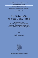 Der Tatbegriff in &sect;&sect; 3 und 9 Abs. 1 StGB. - Erik Duesberg