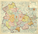 Historische Karte: LAND THÜRINGEN 1951 (Plano)
