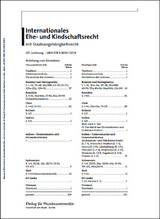 Internationales Ehe- und Kindschaftsrecht mit Staatsangehörigkeitsrecht - Bergmann, Alexander; Ferid, Murad; Henrich, Dieter
