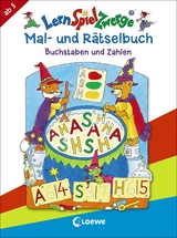 LernSpielZwerge - Mal- und R&auml;tselbuch - Buchstaben und Zahlen