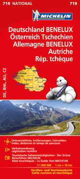 Michelin Karte Deutschland, Benelux, &Ouml;sterreich, Tschechien. Allemagne, Benelux, Autriche, &Ouml;sterreich, R&eacute;p. Tch&egrave;que