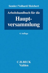 Arbeitshandbuch f&uuml;r die Hauptversammlung - 