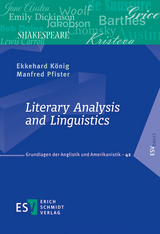 Literary Analysis and Linguistics - Ekkehard K&ouml;nig, Manfred Pfister