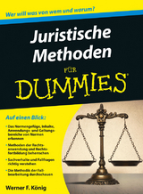 Juristische Methoden f&uuml;r Dummies - Werner K&ouml;nig