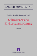 Schweizerische Zivilprozessordnung - Spühler, Karl; Tenchio, Luca; Infanger, Dominik; Auwärter, Dorothee; Bähler, Daniel; Benn, Jurij; Brändli, Beat; Brüesch, Andrea; Brunner, Norbert; c, Philipp; Dolge, Annette; Dorschner, Sophie; Droese, Lorenz; Frei, Nina J.; Gehri, Myriam; Geiser, Thomas; Giroud, Roger; Girsberger, Daniel; Gozzi, Niccolò; Graber, Michael; Gschwend, Julia; Guyan, Peter; Habegger, Philipp; Hafner, Peter; Hänni, Julia; Hempel, Heinrich; Herzog, Nicolas; Hess-Blumer, Andri; Hofmann, Dieter; Infanger, Dominik; Kaiser Job, Noëlle; Karlen, Peter; Klaus, Samuel; Martin-Spühler, Claudia; Mazan, Stephan; Michel, Margot; Moret, Sébastien; Mràz, Michael; Nater, Christoph; Peter, Flavio; Rüegg, Michael; Rüegg, Viktor; Ruggle, Peter; Schmid, Ernst F.; Siehr, Kurt; Sprecher, Thomas; Spühler, Karl; Tenchio, Kristina; Tenchio, Luca; Visinoni-Meyer, Claudia; Vock, Dominik; Weber, Marc; Weber-Stecher, Urs; Willisegger, Daniel; Zinsli, Gian Reto