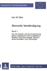 Sinnvolle Verst&auml;ndigung - Urs W. Etter