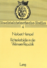 Richterleitbilder in der Weimarer Republik