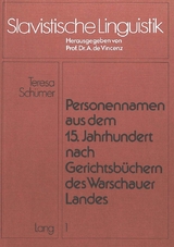 Personennamen aus dem 15. Jahrhundert nach Gerichtsb&uuml;chern des warschauer Landes - Andr&eacute; de Vincenz