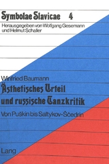 &Auml;sthetisches Urteil und russische Tanzkritik