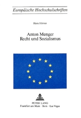 Anton Menger- Recht und Sozialismus - Hans H&ouml;rner