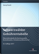 Schwarzw&auml;lder Geb&uuml;hrentabelle - Georg Patzelt
