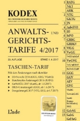 KODEX Anwalts- und Gerichtstarife 4/2017 - Dokalik, Dietmar; Doralt, Werner