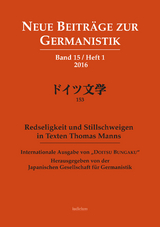 Neue Beitr&auml;ge zur Germanistik