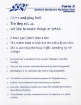 Salford Sentence Reading Test - Bookbinder, G.E.; Vincent, Denis; Crumpler, Mary