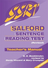 Salford Sentence Reading Test - Bookbinder, G.E.; Crumpler, Mary