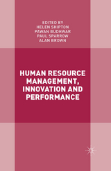 Human Resource Management, Innovation and Performance - 