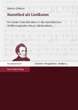 Kunstlied als Liedkunst - Martin G&uuml;nther