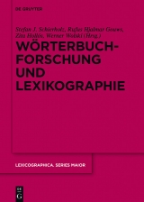 Wörterbuchforschung und Lexikographie - 