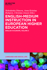 English-Medium Instruction in European Higher Education - 