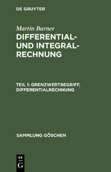 Grenzwertbegriff, Differentialrechnung - Martin Barner