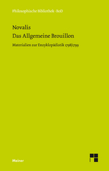 Das Allgemeine Brouillon -  Novalis