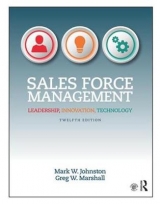 Sales Force Management - Johnston, Mark W.; Marshall, Greg W.