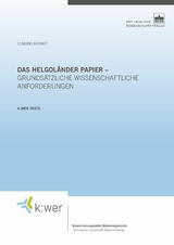 Das Helgoländer Papier - grundsätzliche wissenschaftliche Anforderungen - Edmund Brandt