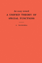 An Essay Toward a Unified Theory of Special Functions - Clifford Truesdell