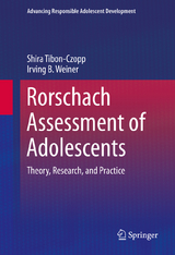 Rorschach Assessment of Adolescents -  Shira Tibon-Czopp,  Irving B. Weiner