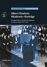 Albert Einstein: Akademie-Vortr&auml;ge - 