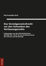 Das Vermögensstrafrecht vor den Schranken des Verfassungsrechts - Pia-Franziska Graf