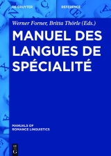 Manuel des langues de sp&eacute;cialit&eacute; - 
