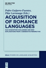 Acquisition of Romance Languages - 