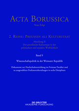 Wissenschaftspolitik in der Weimarer Republik - 