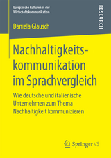 Nachhaltigkeitskommunikation im Sprachvergleich - Daniela Glausch