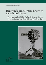Dezentrale erneuerbare Energien damals und heute. Genossenschaftliche Elektrifizierung in den 1920er Jahren am Beispiel von Gro&szlig;bardorf - Ann-Morla Meyer