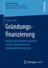 Gr&uuml;ndungsfinanzierung - Robert Hof