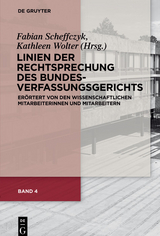 Linien der Rechtsprechung des Bundesverfassungs&shy;gerichts - 