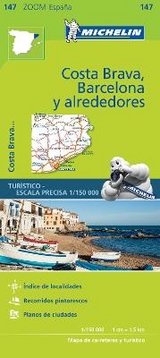 Barcelona y Alrededores Costa Brava - Zoom Map 147 - Michelin