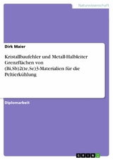 Kristallbaufehler und Metall-Halbleiter Grenzfl&auml;chen von (Bi,Sb)2(te,Se)3-Materialien f&uuml;r die Peltierk&uuml;hlung - Dirk Maier