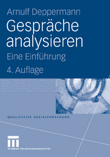 Gespr&auml;che analysieren - Arnulf Deppermann