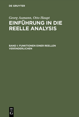 Funktionen einer reellen Veränderlichen - Georg Aumann, Otto Haupt