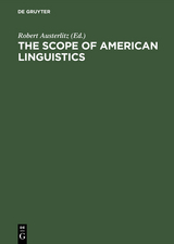 The Scope of American Linguistics - 