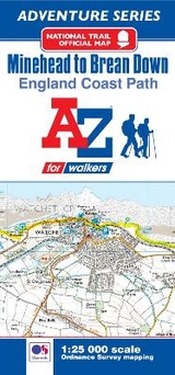 England Coast Path Minehead to Brean Adventure Map - 