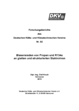 Blasensieden von Propan und R134a an glatten und strukturierten Stahlrohren - Olaf Kruck