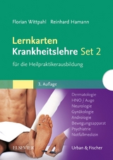 Lernkarten Krankheitslehre Set 2 für die Heilpraktikerausbildung - Florian Wittpahl, Reinhard Hamann
