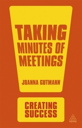 Taking Minutes of Meetings - Gutman, Joanna
