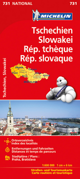 Michelin Karte Tschechien - Slowakei. Republique tch&egrave;que, Republique slovaque