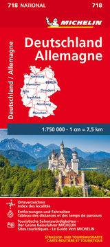 Michelin Karte Deutschland. Allemagne - 