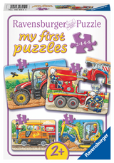 Ravensburger Kinderpuzzle - 06954 Bei der Arbeit - my first puzzle mit 2,4,6,8 Teilen - Puzzle f&uuml;r Kinder ab 2 Jahren